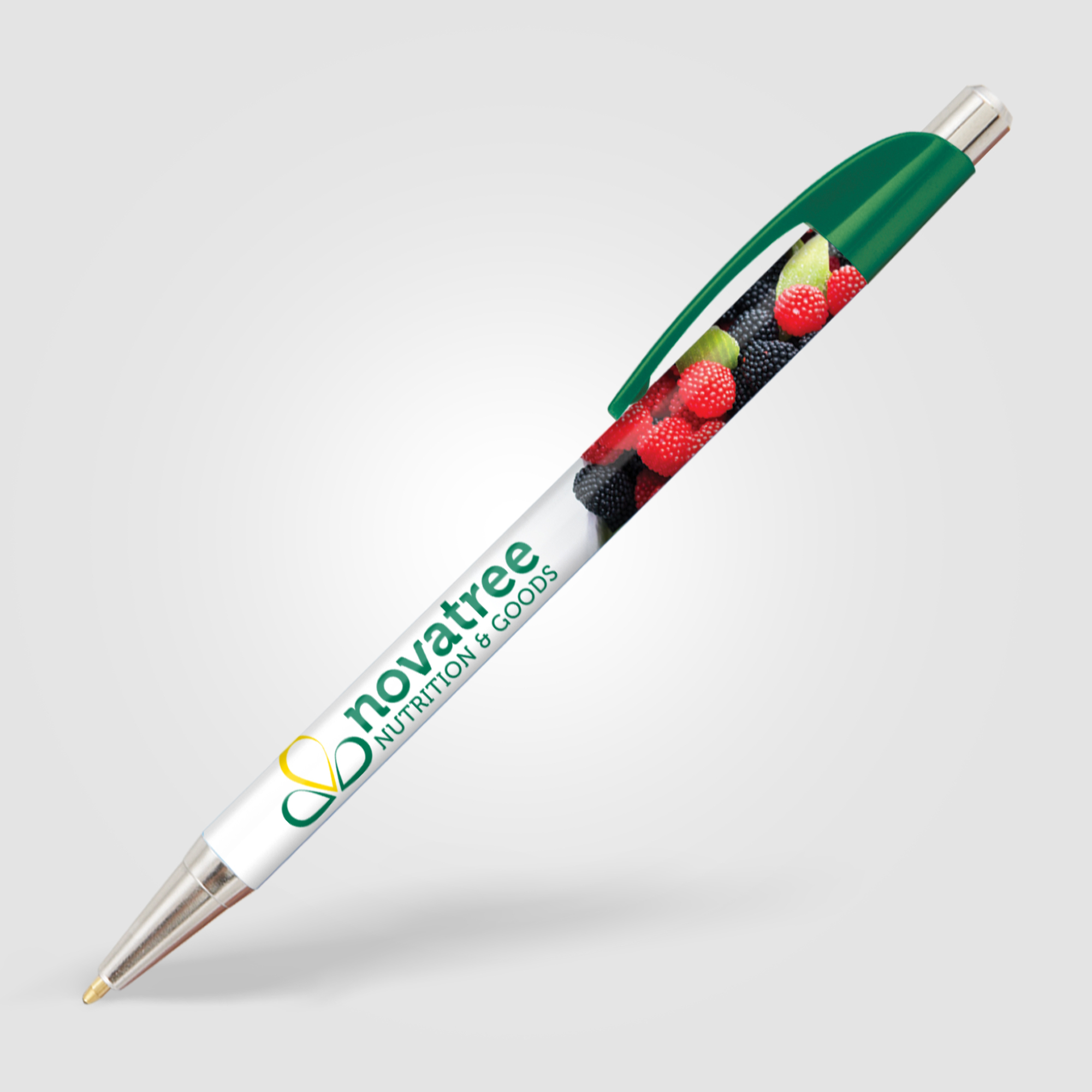 Stylo personnalisable - Lebeau chrome Vert foncé